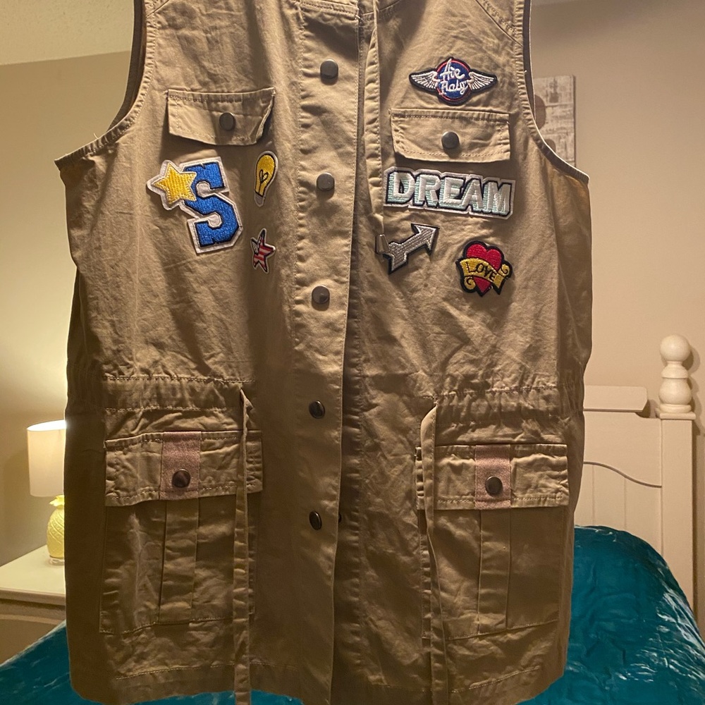 Romeo and Juliet Couture Tan Vest